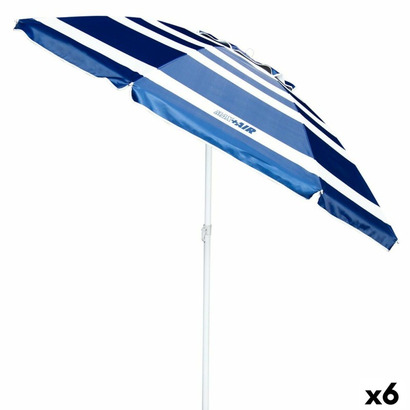 Parasol Aktive UV50 Ø 220 cm Poliéster Alumínio 220 x 214,5 x 220 cm (6 Unidades)