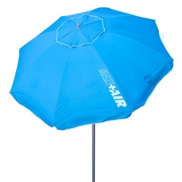 Parasol Aktive UV50 Ø 200 cm Azul Poliéster Alumínio 200 x 198,5 x 200 cm (6 Unidades)