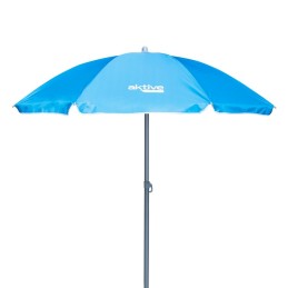 Parasol Aktive UV50 Ø 180 cm Azul Poliéster Alumínio 180 x 187,5 x 180 cm (12 Unidades)