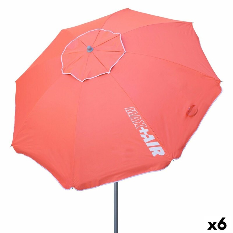 Parasol Aktive UV50 Ø 200 cm Coral Poliéster Alumínio 200 x 198 x 200 cm (6 Unidades)