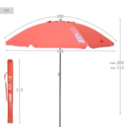 Parasol Aktive UV50 Ø 200 cm Coral Poliéster Alumínio 200 x 198 x 200 cm (6 Unidades)