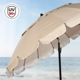 Parasol Aktive Creme Alumínio 240 x 235 x 240 cm (6 Unidades)