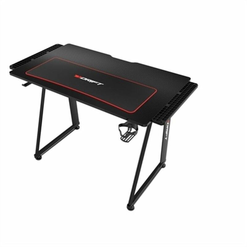 DRIFT|Secretária GAMING DRIFT DRDZ75 Preto Preto/Vermelho 100 x 60 cm