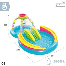 Piscina Insuflável para Crianças Intex Arco-íris 374 L 295 x 109 x 191 cm (2 Unidades)