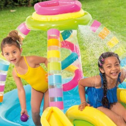 Piscina Insuflável para Crianças Intex Arco-íris 374 L 295 x 109 x 191 cm (2 Unidades)