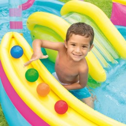 Piscina Insuflável para Crianças Intex Arco-íris 374 L 295 x 109 x 191 cm (2 Unidades)