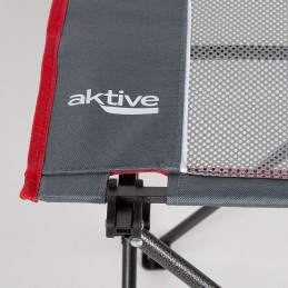 Mesa Dobrável Aktive Camping Cinzento 62 x 50 x 50 cm (2 Unidades)