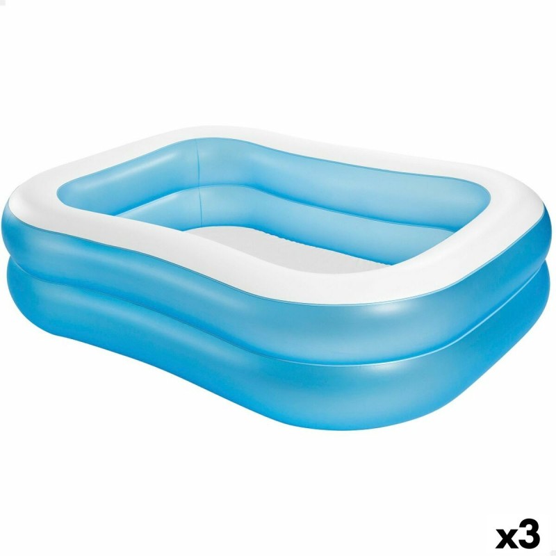 Piscina Insuflável Intex Azul Branco Azul/Branco 540 L 203 x 48 x 152 cm (3 Unidades)