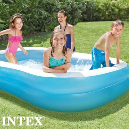 Piscina Insuflável Intex Azul Branco Azul/Branco 540 L 203 x 48 x 152 cm (3 Unidades)