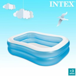 Piscina Insuflável Intex Azul Branco Azul/Branco 540 L 203 x 48 x 152 cm (3 Unidades)