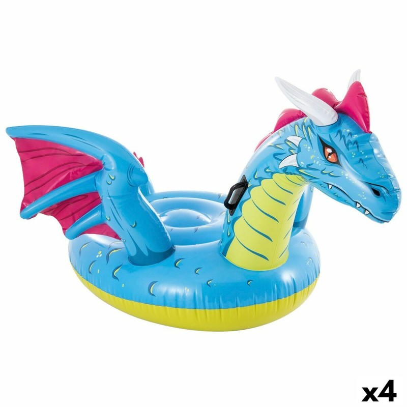 Figura Insuflável para Piscina Intex Dragão 201 x 95,5 x 191 cm (4 Unidades)