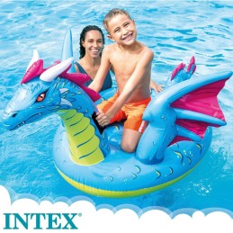 Figura Insuflável para Piscina Intex Dragão 201 x 95,5 x 191 cm (4 Unidades)