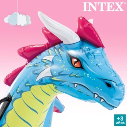 Figura Insuflável para Piscina Intex Dragão 201 x 95,5 x 191 cm (4 Unidades)