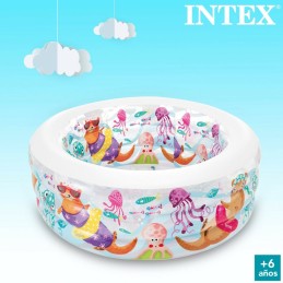 Piscina Insuflável para Crianças Intex Aquário 360 L 152 x 56 x 152 cm (3 Unidades)