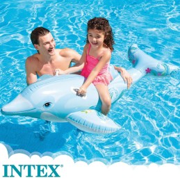 Figura Insuflável para Piscina Intex Golfinho 175 x 38 x 66 cm (6 Unidades)