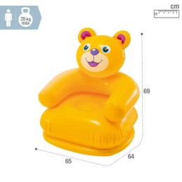 Cadeirão insuflável Intex HAPPY ANIMAL 66 x 79 x 64 cm (12 Unidades)