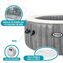 Spa Insuflável Intex Purespa Greywood Deluxe 28442EX 6 lugares 220-240 V 1741 l/h 1089 L