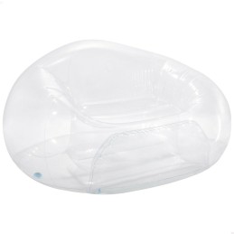 Cadeirão de piscina insuflável Intex Beanless Transparente 137 x 74 x 127 cm (4 Unidades)