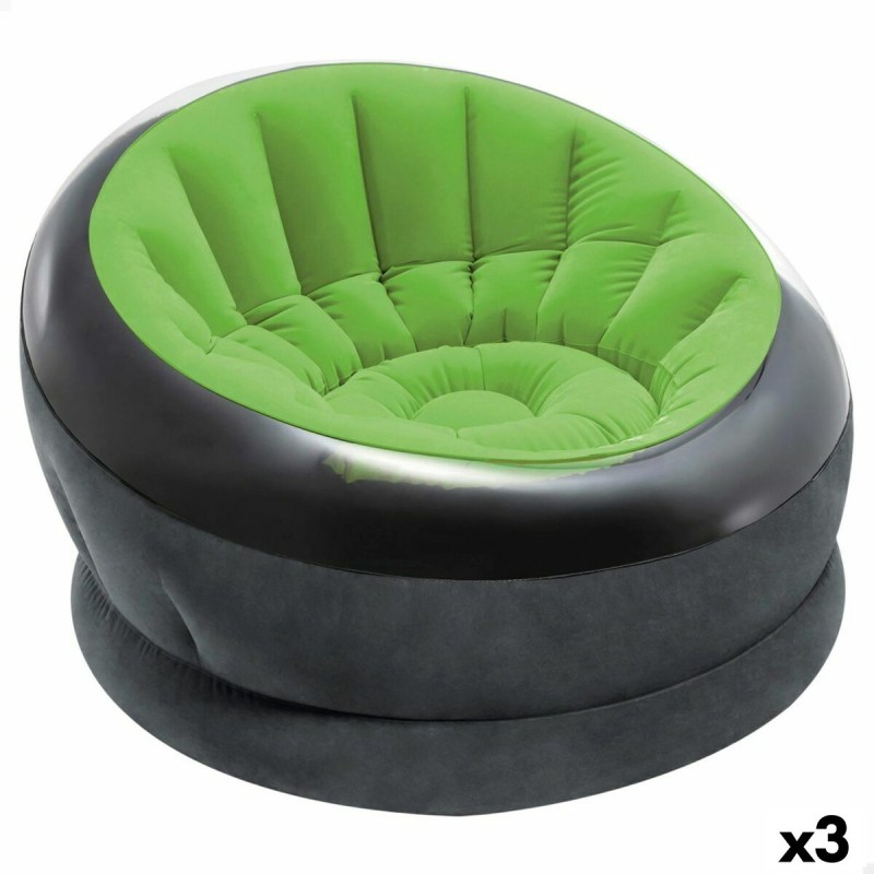 Cadeirão insuflável Intex Empire 112 x 109 x 60 cm Verde (3 Unidades)