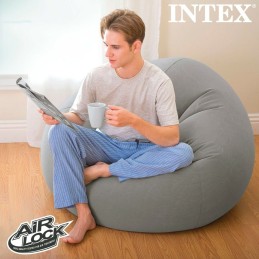 Cadeirão insuflável Intex Cinzento 107 x 69 x 104 cm (6 Unidades)