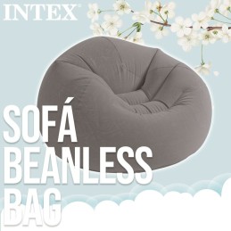 Cadeirão insuflável Intex Cinzento 107 x 69 x 104 cm (6 Unidades)