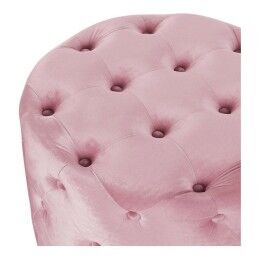 DKD Home Decor|Repousa pés DKD Home Decor Cor de Rosa Velvet Madeira MDF Glam (2 pcs)