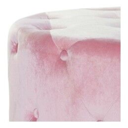DKD Home Decor|Repousa pés DKD Home Decor Cor de Rosa Velvet Madeira MDF Glam (2 pcs)
