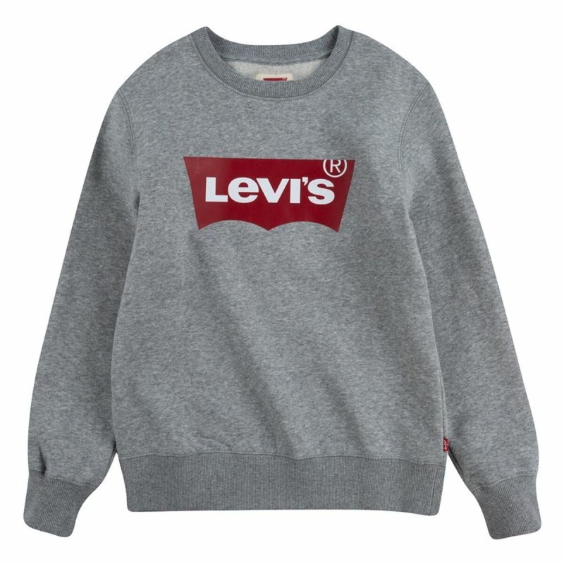 Polar sem Capuz Criança Levi's Batwing Crewneck Cinzento escuro