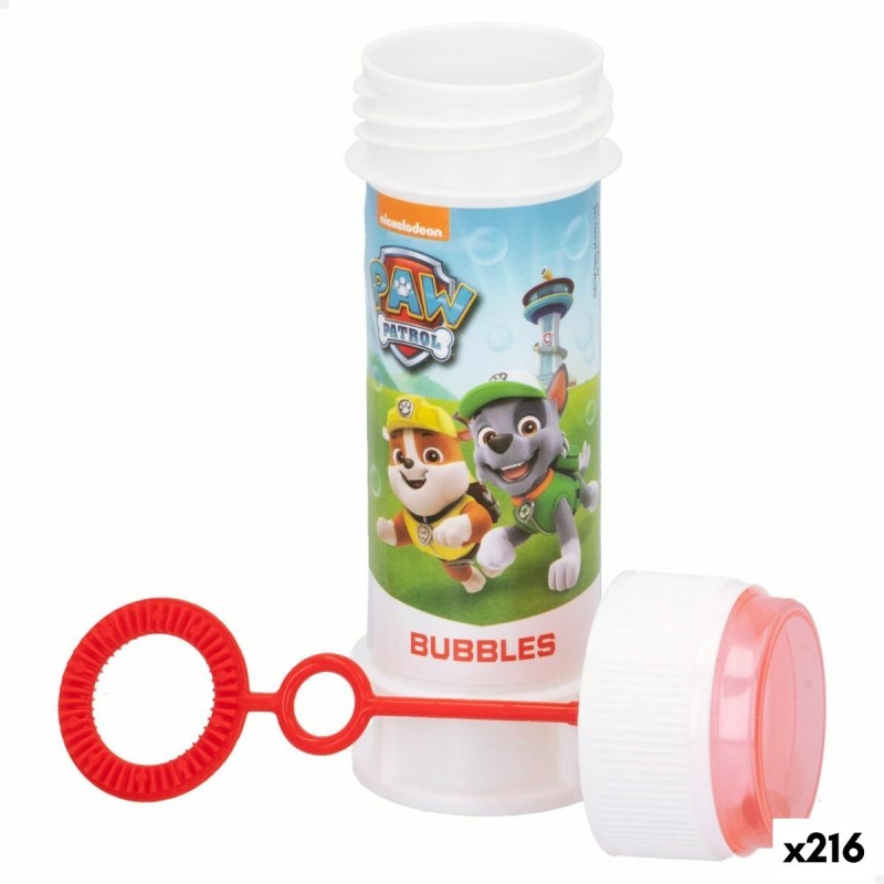 Frasco para bolas de sabão The Paw Patrol 60 ml 3,8 x 11,5 x 3,8 cm (216 Unidades)