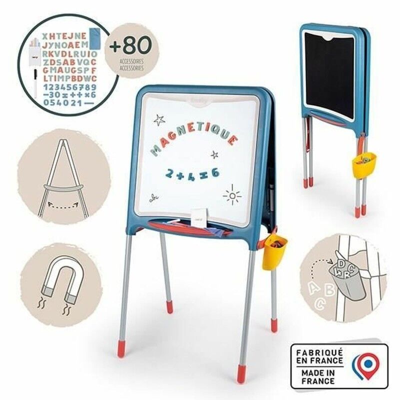 Smoby|Quadro de Dupla Face Smoby Dobrável 80 Peças 105 x 49 x 52 cm Smoby|Quadro de Dupla Face Smoby Dobrável 80 Peças 105 x 49 x 52 cm