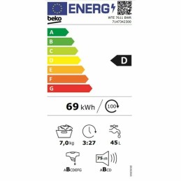 Máquina de lavar BEKO WTE 7611 BWR 7 kg 1200 rpm 60 cm