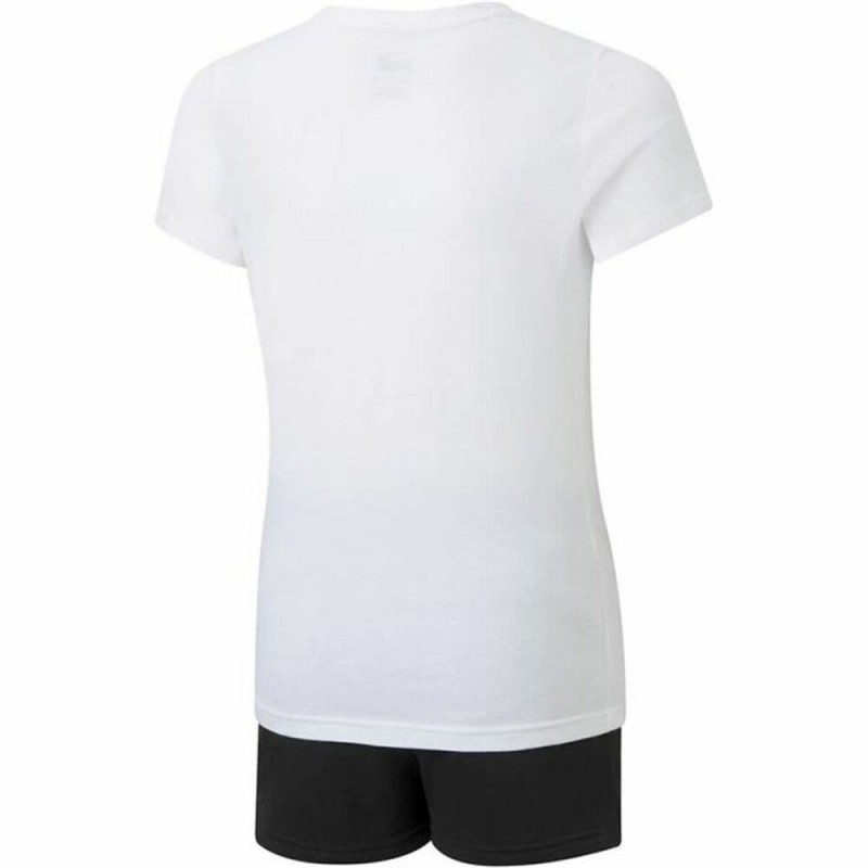 Conjunto Desportivo para Crianças Puma Logo Tee Branco