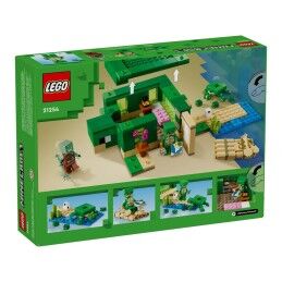 Lego|Jogo de Construção Lego Minecraft 21254 Turle Beach House 234 Peças
