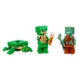 Lego|Jogo de Construção Lego Minecraft 21254 Turle Beach House 234 Peças