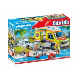 Playset Playmobil 71202 City Life Ambulance 67 Peças