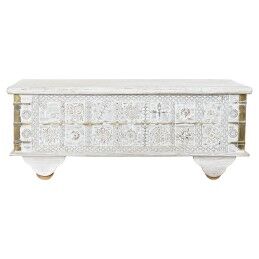 DKD Home Decor|Mesa de apoio DKD Home Decor Pele Ferro Lacado (40 x 40 x 56 cm)