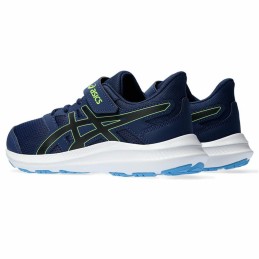 Sapatilhas de Running Infantis Asics Jolt 4 Ps Azul Preto