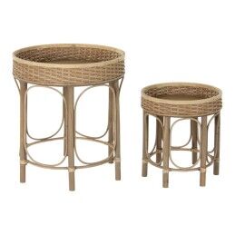 Home ESPRIT|Mesa de apoio Home ESPRIT Preto Metal 60 x 30 x 60 cm
