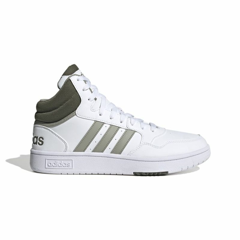 Sapatilhas de Basquetebol para Adultos Adidas Hoops 3.0 Mid Branco