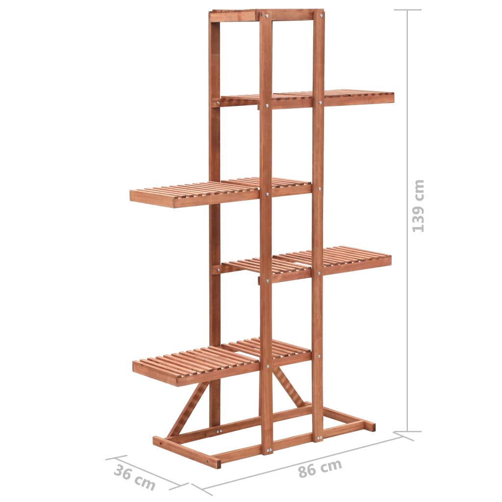 vidaXL Suporte para plantas madeira de cedro 86x36x139 cm