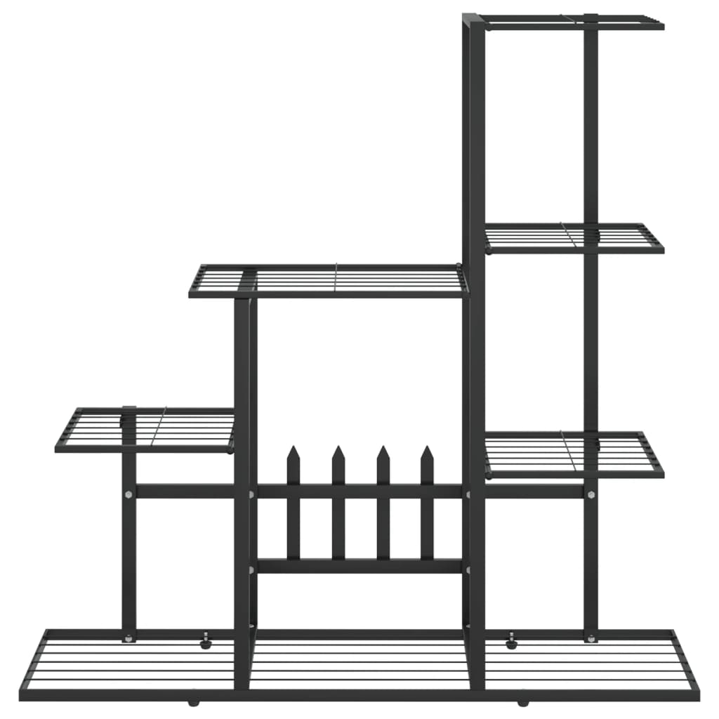 vidaXL Suporte de vasos 94,5x25x88 cm metal preto