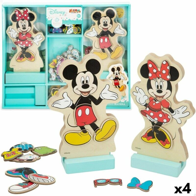 Disney|Figuras Disney 54 Peças 4 Unidades 11,5 x 17,5 x 1,2 cm