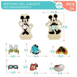 Disney|Figuras Disney 54 Peças 4 Unidades 11,5 x 17,5 x 1,2 cm
