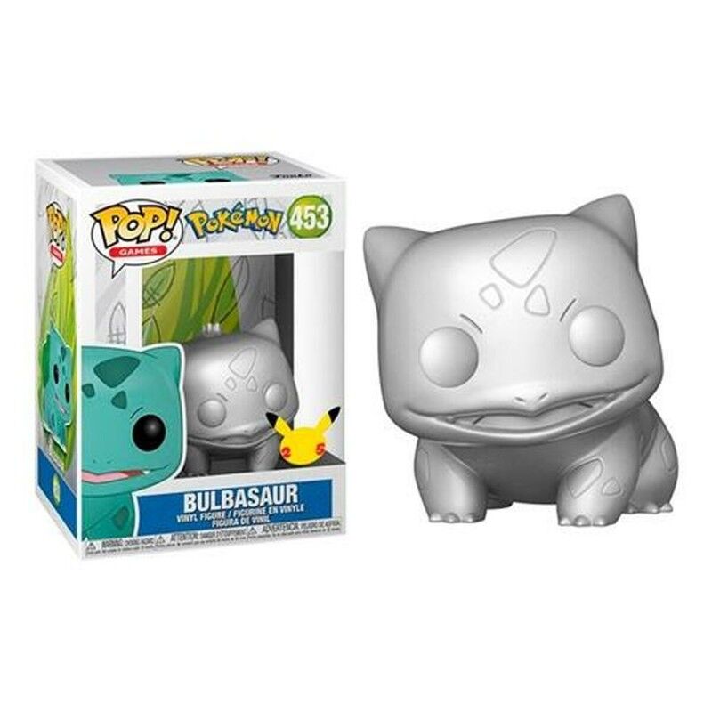 Funko Pop!|Boneco Funko Pop! Bulbasur Nº453 metálico Prateado Funko Pop!|Boneco Funko Pop! Bulbasur Nº453 metálico Prateado