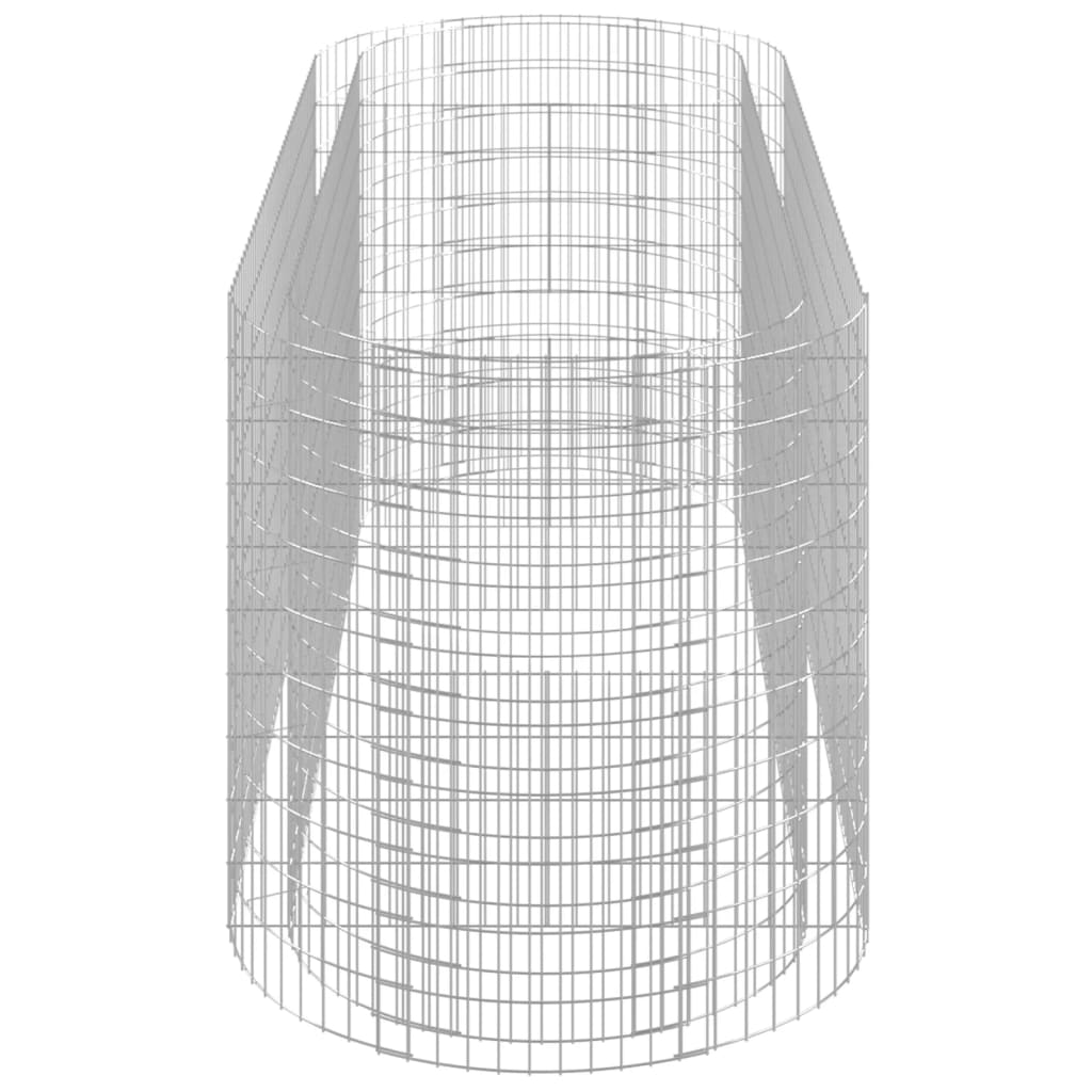 vidaXL Canteiro elevado/cesto gabião 300x100x100 cm ferro galvanizado