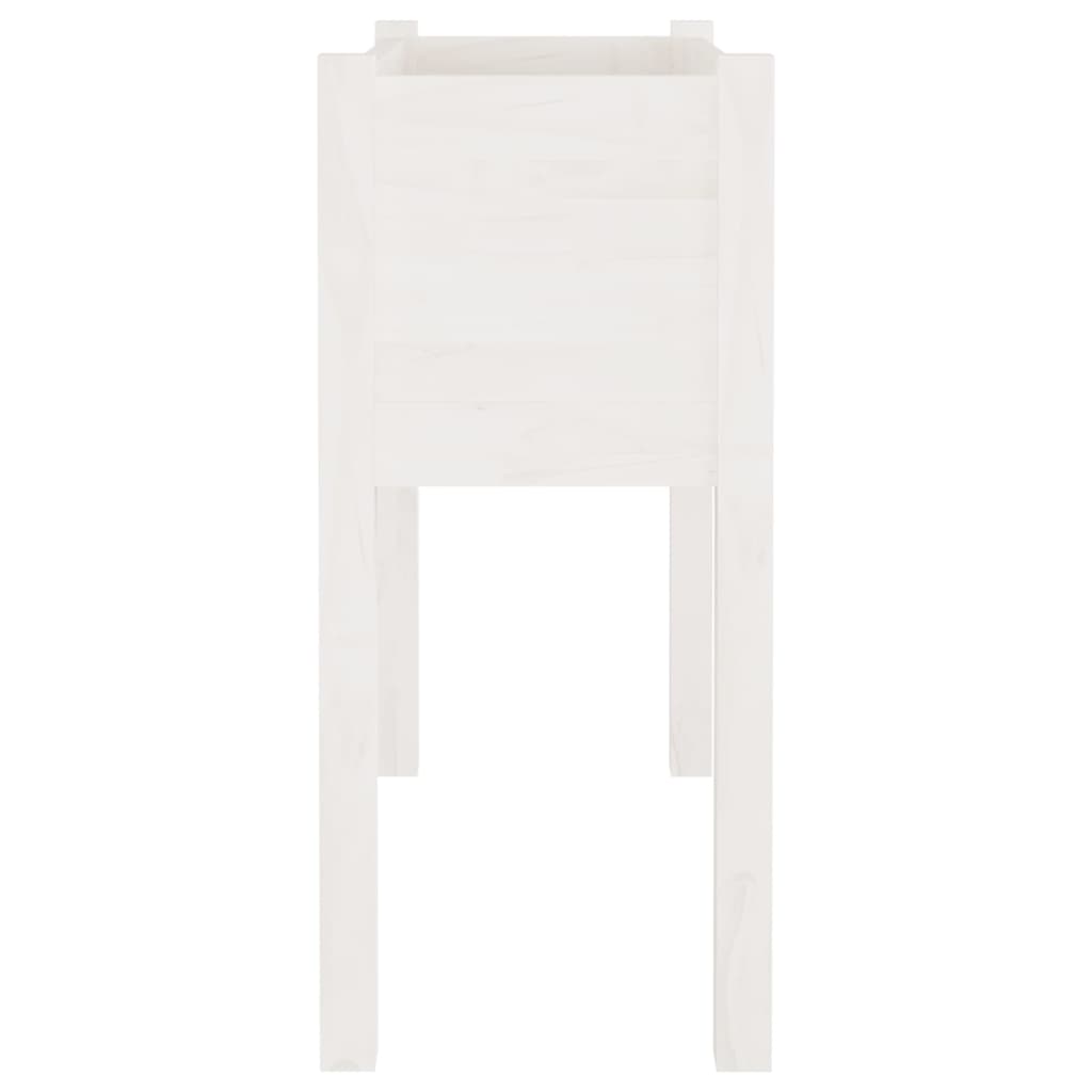 vidaXL Vasos/floreiras de jardim 2 pcs 70x31x70 cm pinho maciço branco