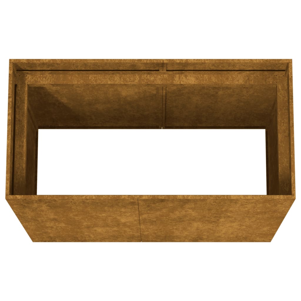 vidaXL Vaso/floreira 40x80x80 cm aço corten