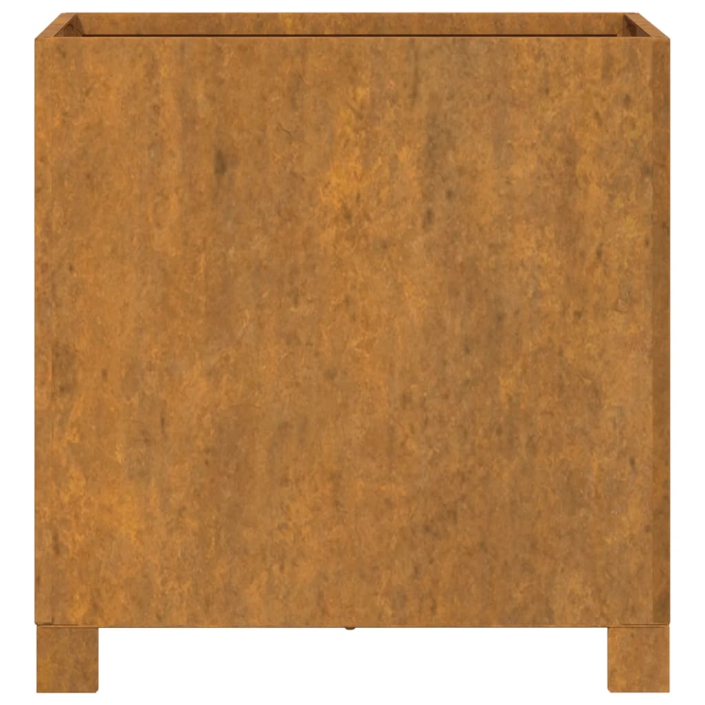 vidaXL Vasos/floreira c/ pernas 2pcs 42x40x43cm aço corten enferrujado