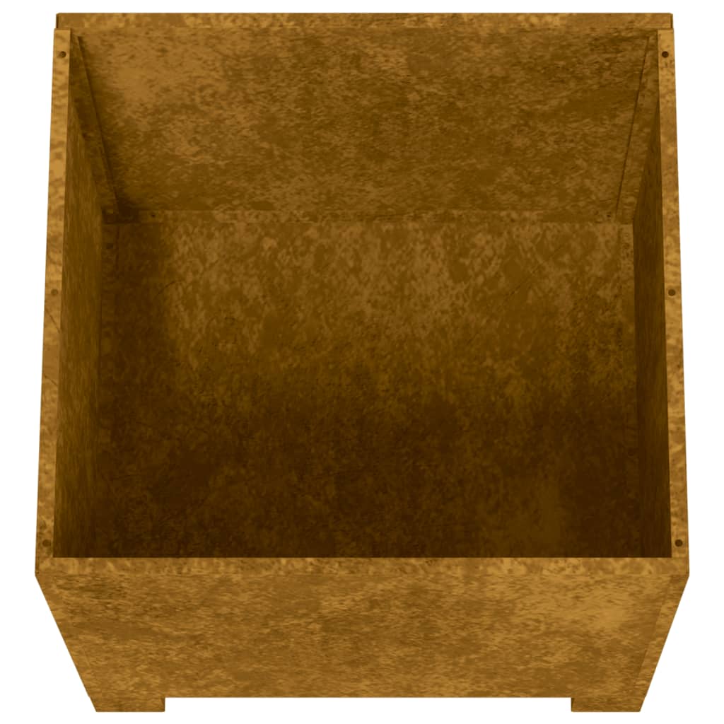 vidaXL Vasos/floreira c/ pernas 2pcs 42x40x43cm aço corten enferrujado