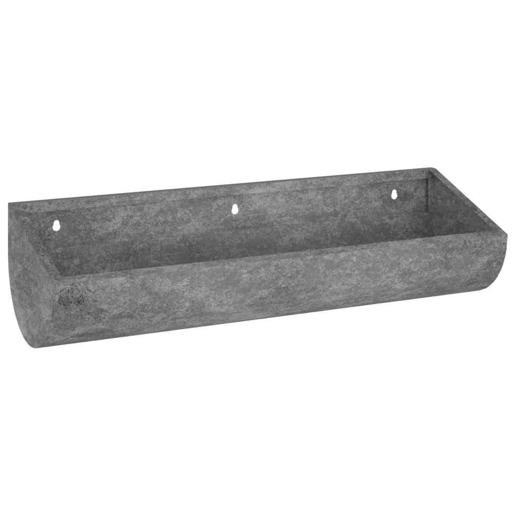 vidaXL Vaso/floreira de parede para jardim 50x16x10 cm aço corten